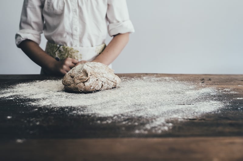 Cookies on a baking sheet
